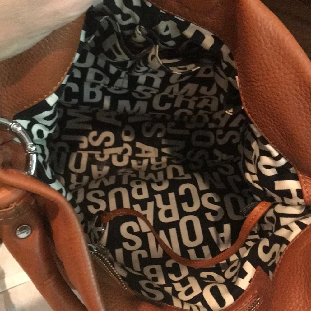 Marc by Marc Jacobs Orange Leather Hobo Shoulder Bag